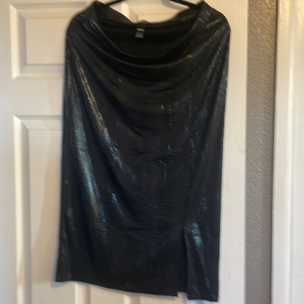 SHEIN crocodile print skirt